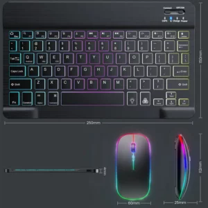 Wireless RGB Maus & Tastatur Set
